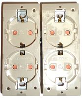 Розетка с заземлением без рамки Legrand Anam Zunis 4 мод. бежевый картинка